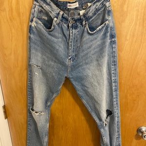 Distressed Mom Jeans